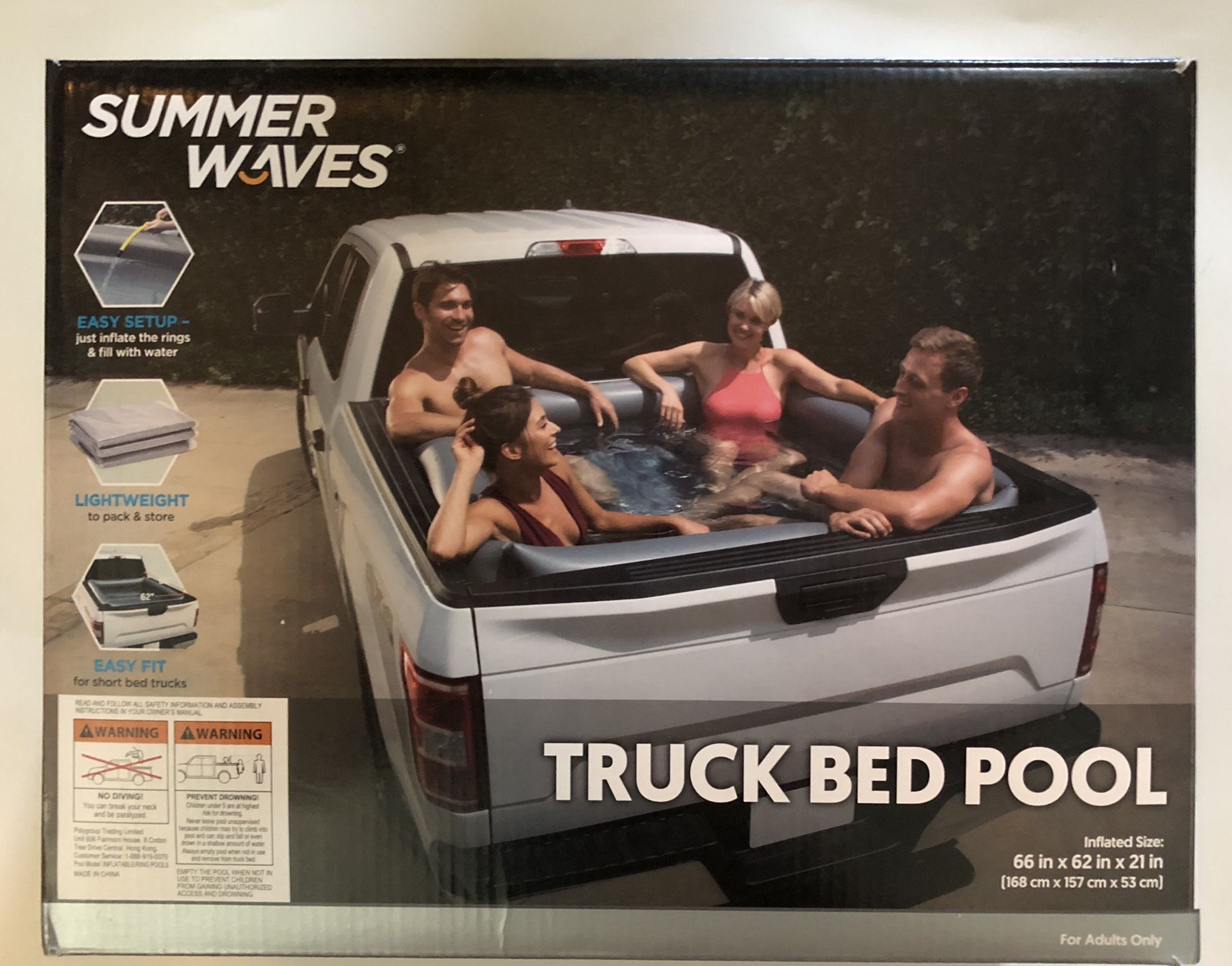 Summer Waves - Truck Bed Pool - New!