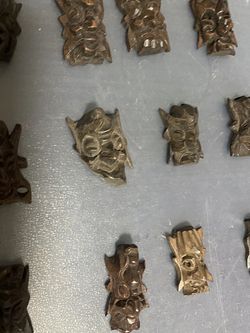 Antique Hand Carved Human Face