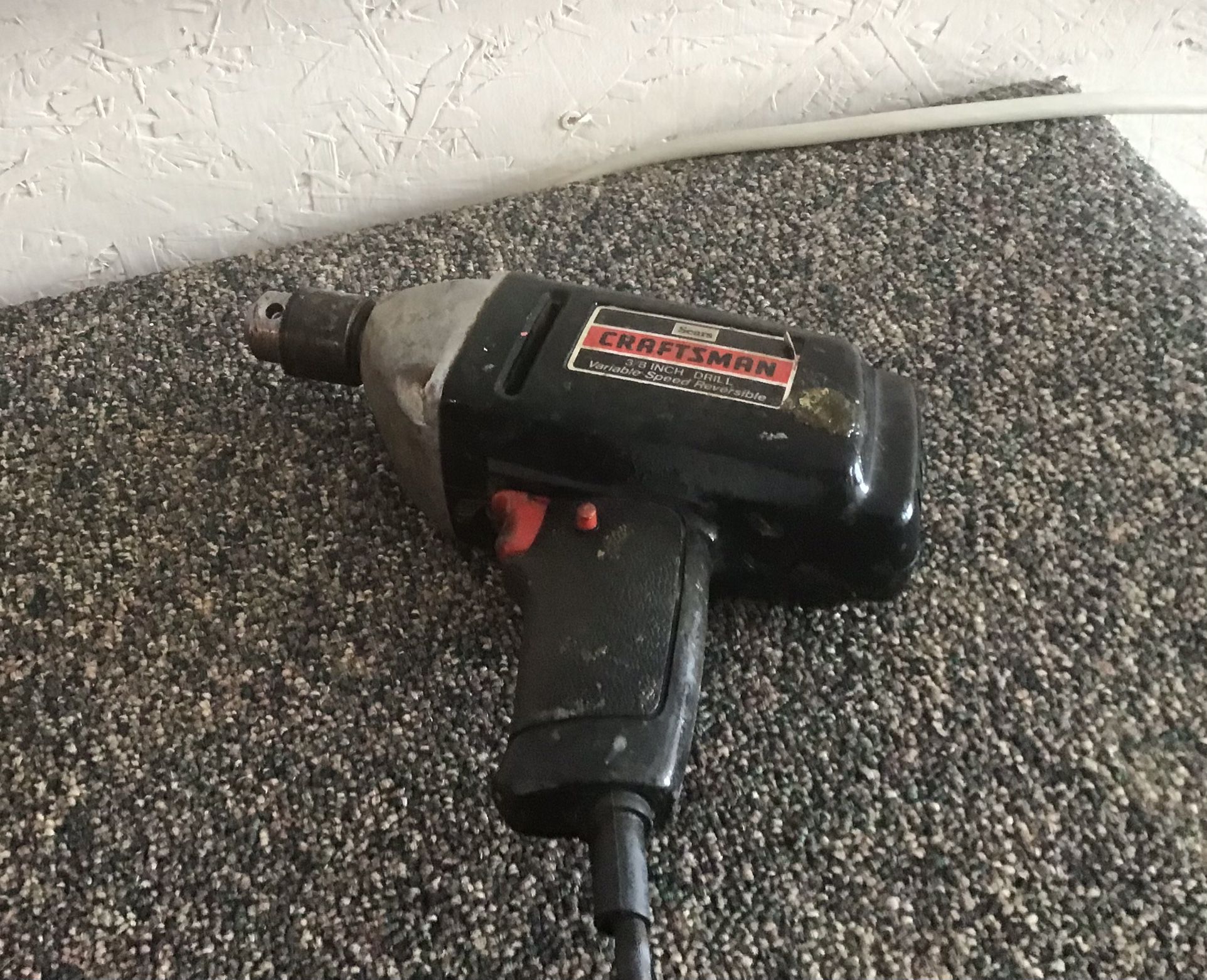 CRAFTSMAN 3/8” DRILL -with Chuck Key, works great! 