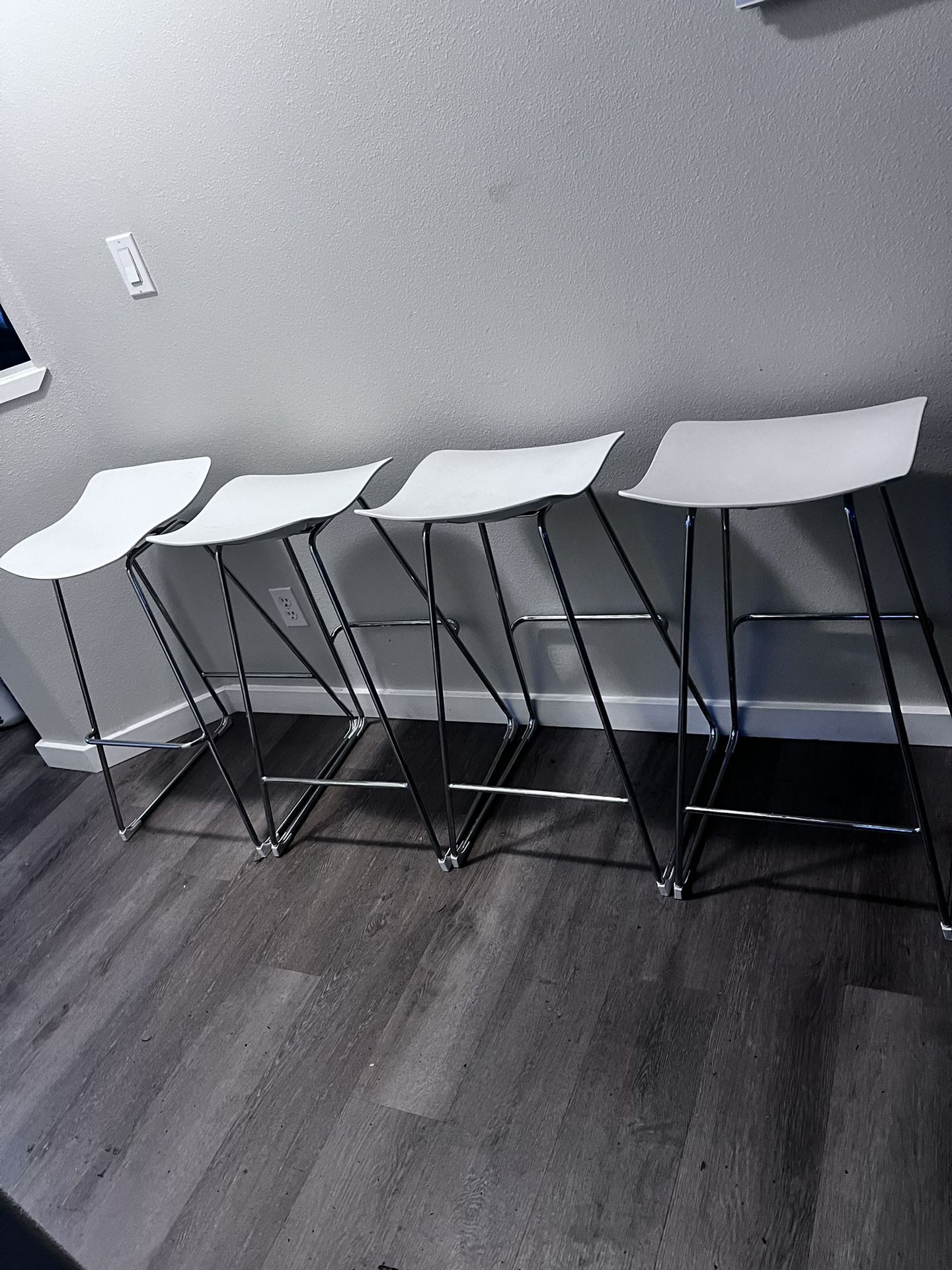 IKEA White Counter Stools