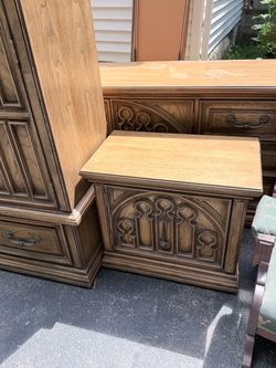 Real  Wood Nightstands and Dresses w/ Mirrors