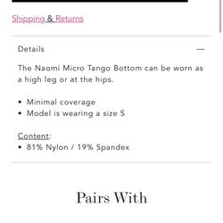 Beach Bunny XL Striped Bikini Set