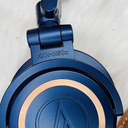 Audio Tecnica ATH M50X Headphones Limited Edition Blue
