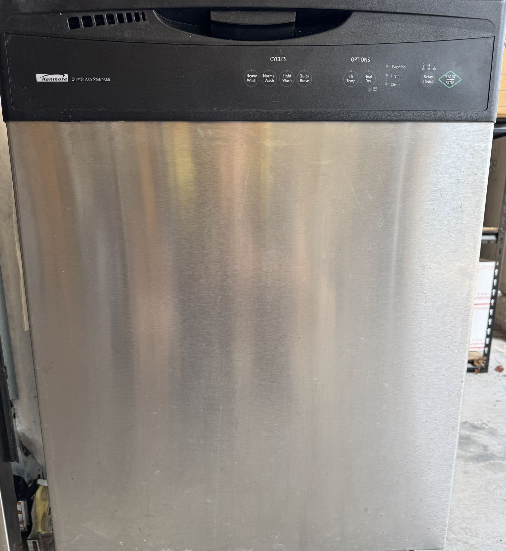 Kenmore Dishwasher, Stainless Steel 