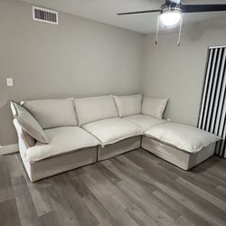 Beige Cloud Sectional (Brand New In Boxes)