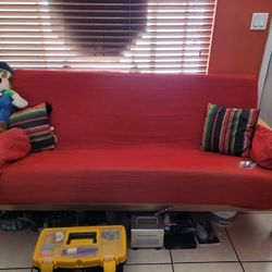 Futon Couch With Memory Foam Full Size Mattress