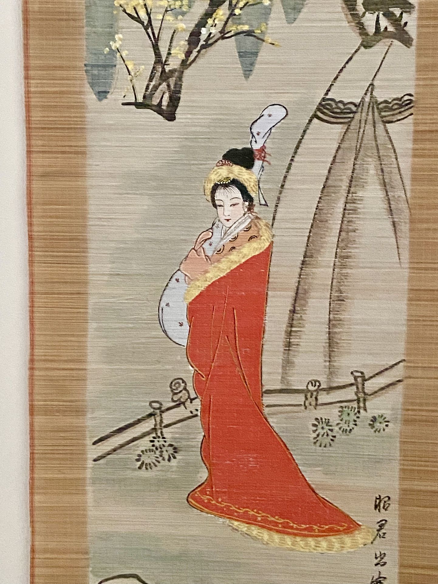 Painting On Bamboo Sheet