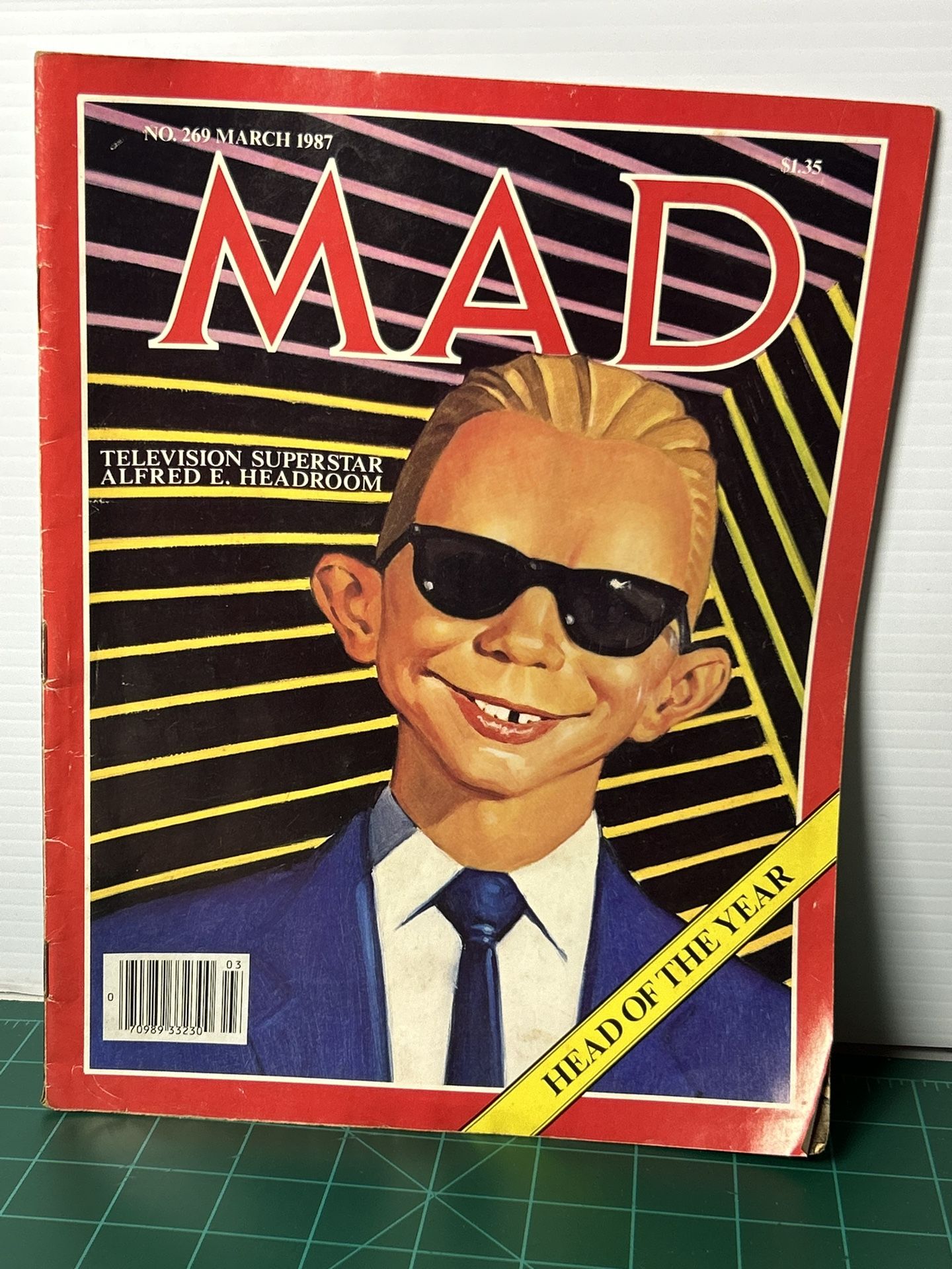 Vintage March 1987 MAD Magazine #269 Max Headroom Stand By Me Movie Satire Madballs