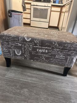 Storage Ottoman Gray