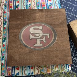 Set Of Hand Made Double 6’s San Francisco 49ersDominoes 