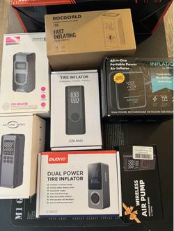New Portable Air Compressors/ light/ power banks