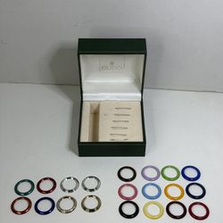Vintage Gucci 20 Pc Plastic/Metal/ Diamond Cut Bezel Set 1200 Watch W/ Box RARE