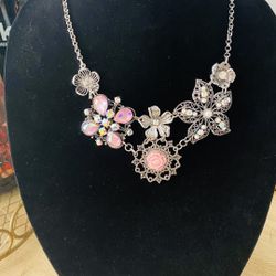 Whimsical Adornment With Layers Of Elements That Make This Necklace So Charming 