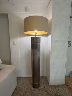 Caliza 63 inch chrome floor lamp