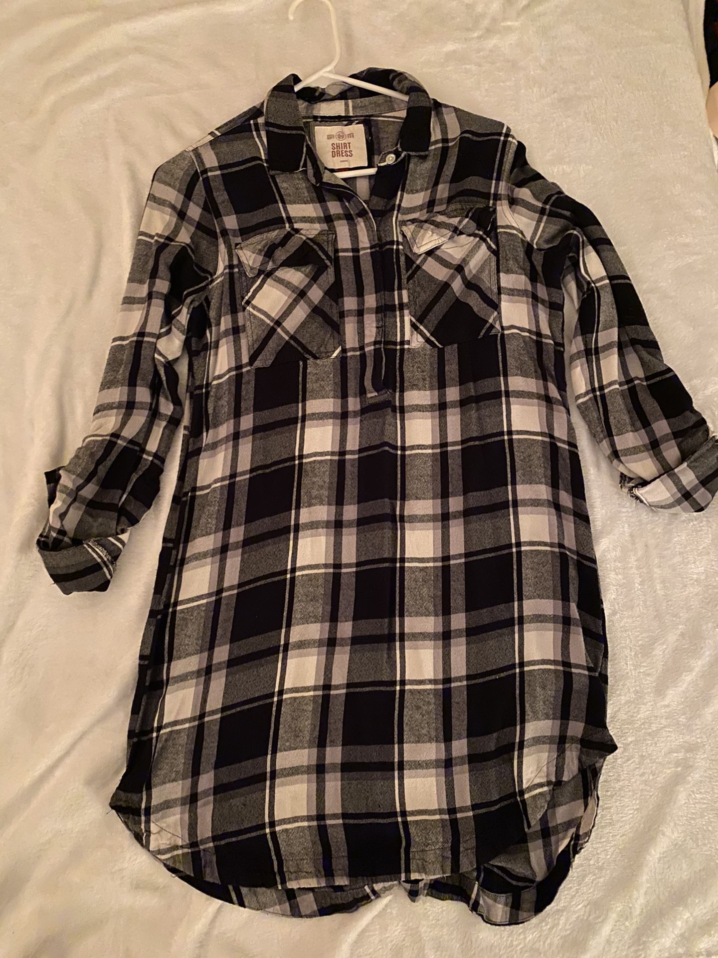 Plaid Shirt Dress