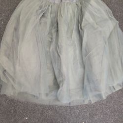 Gray Tulle Skirt