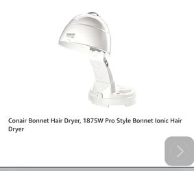 Conair Hair Dryer Pro Style Bonnet Ionic Hair