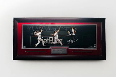 Mookie Betts Signed Framed Boston Red Sox Photo