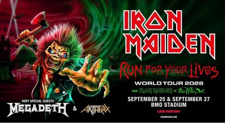 Iron Maiden- GA Pit ticket Sun. 9/27/26