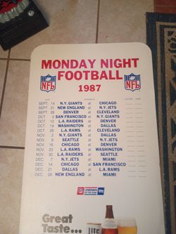 Monday night football 87