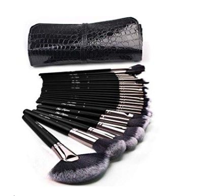 Makeup Brushes 24pcs Makeup Brushes Set Kabuki Foundation Blending Brush Face Powder Blush Concealers Eye Shadows Make Up Brushes Kit with Bag