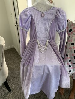 Halloween Purple Princess Costume with Cape Size 7/8