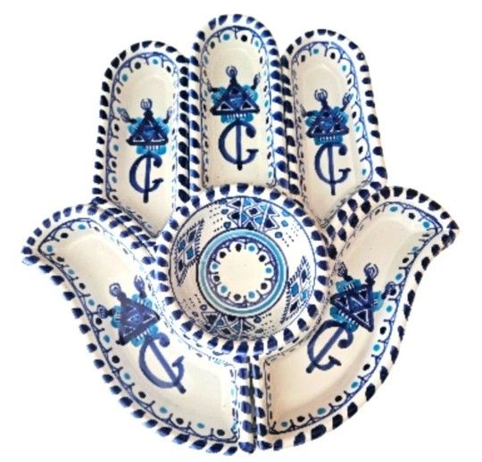 Khamsa 7 piece serving set