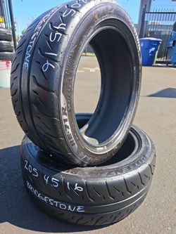 205 45 16 BRIDGESTONE $120 CASH PRICE