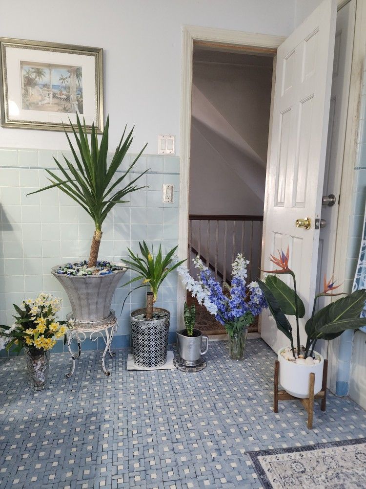 Beautiful Real Flower Vases & Silk Flowr Vases ...all In The Pixs Firm Only $65
