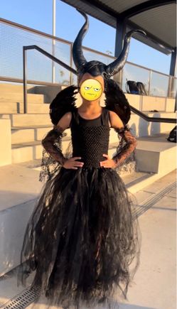 Maleficent kids costume