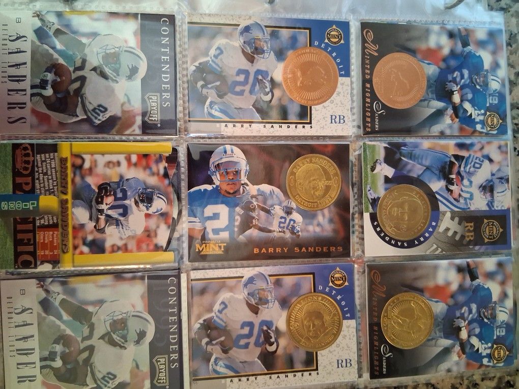 Barry Sanders 380+ Card Lot