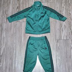 Adidas Toddler Green Track Suit 12M