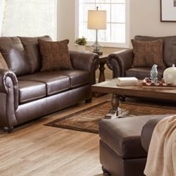 Top Grain Leather Sofa And Loveseat! 