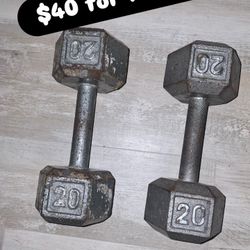 Pair Of 20lb Dumbell 