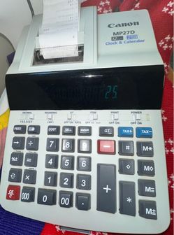 Calculator Canon prints in good working condition