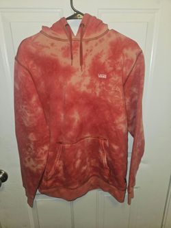 Vans Mens Orange/Red Tie Dye Pullover Hoodie