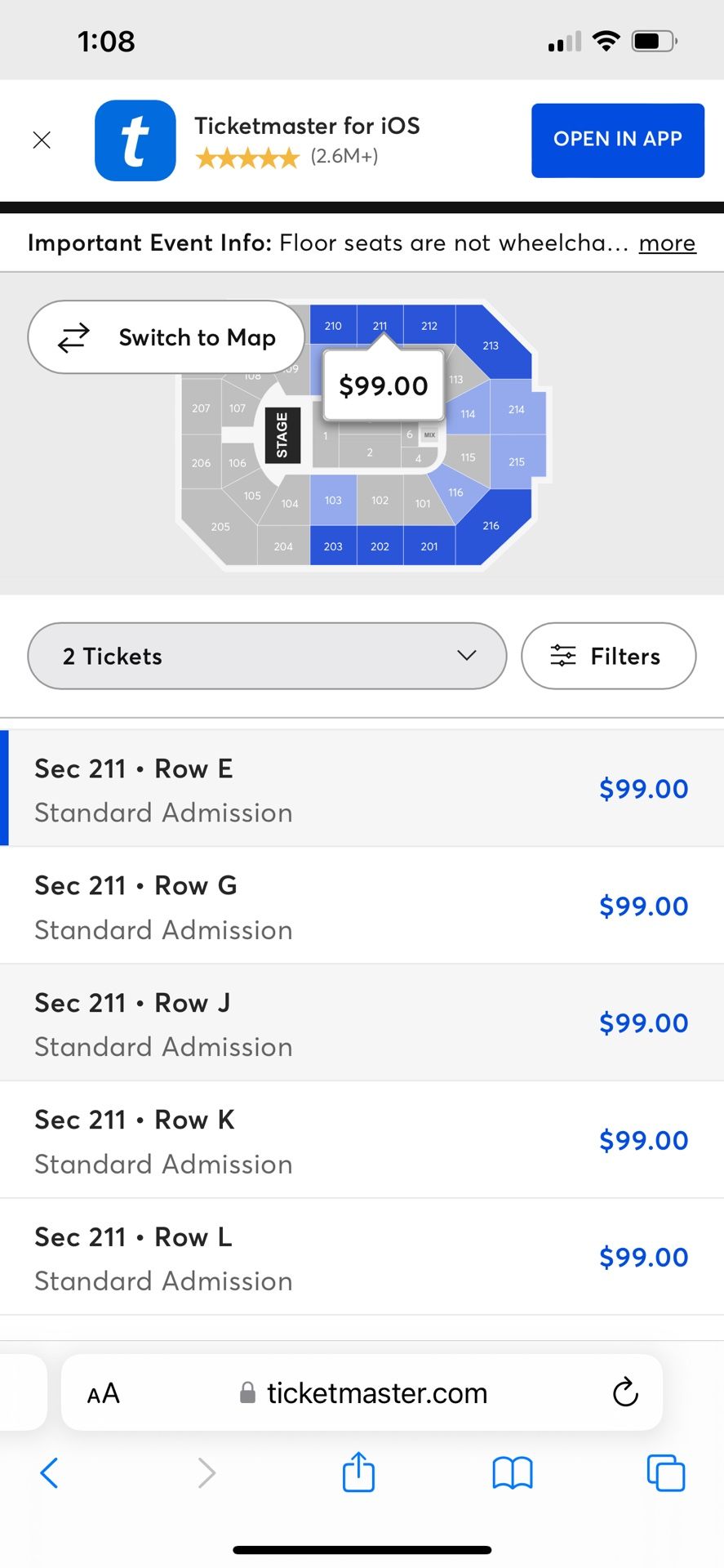 Banda Ms Tickets