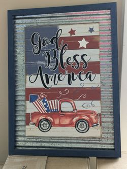 God Bless America sign