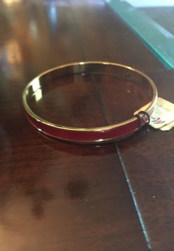 New Monet bangle red with gold trim