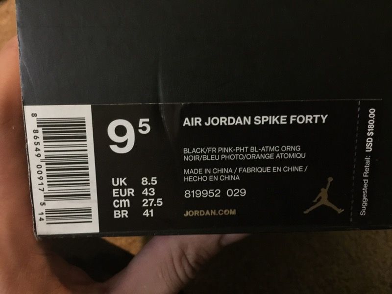 Jordan spike forty