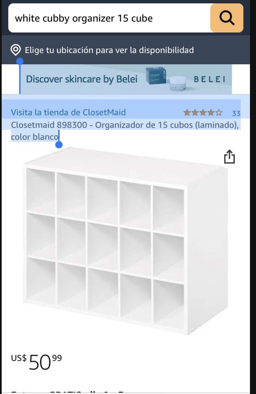30.00 Each Cube Organizer Shoe Organizer ClosetMaid 4 Available 19.38 in. H x 24.13 in. W x 11.63 in. D White Wood Look 15 Cube Organizer for Sale in Highland CA OfferUp