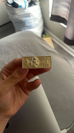 100 dollar bill double finger ring