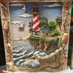 Lighthouse And Foghorn Fountain 