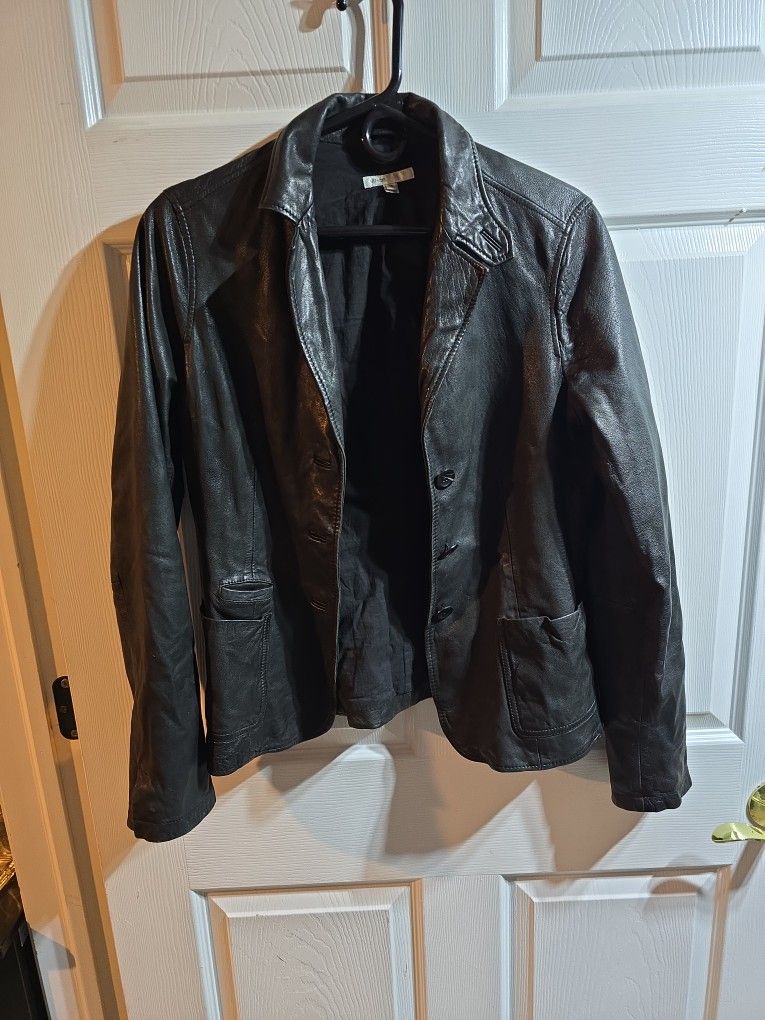 Vince Size 10 Leather Jacket