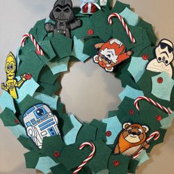 Star Wars Disney 2022 Holiday Christmas Wreath