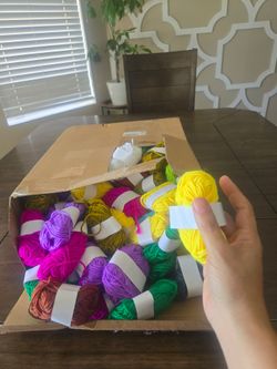 150 Rolls Crochet Yarn Bulk, Acrylic Skeins Mixed Colors,