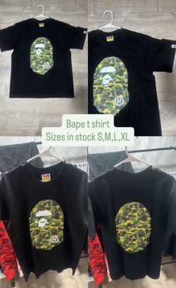 Best bape  tee shorts short sleeve for the summer and great quality 💯 100 for two