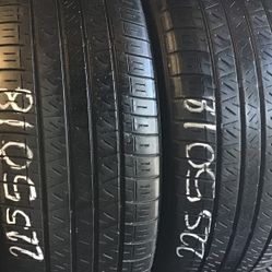 225/50/10 Used Dunlop Set