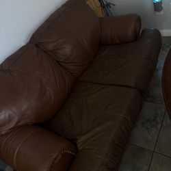 Small Leather Love Seat