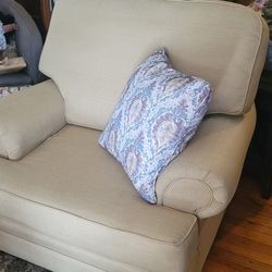 2 Tan Colored Chairs